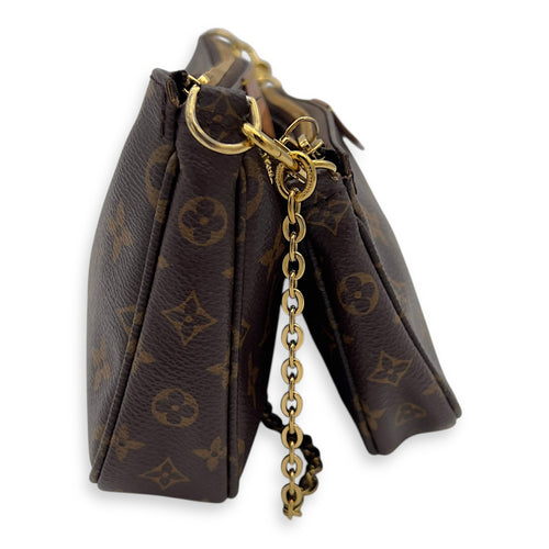 Louis Vuitton Multi-Pochette Accessoires Shoulder Bag Brown in Monogram Coated Canvas, Gold hardware_5