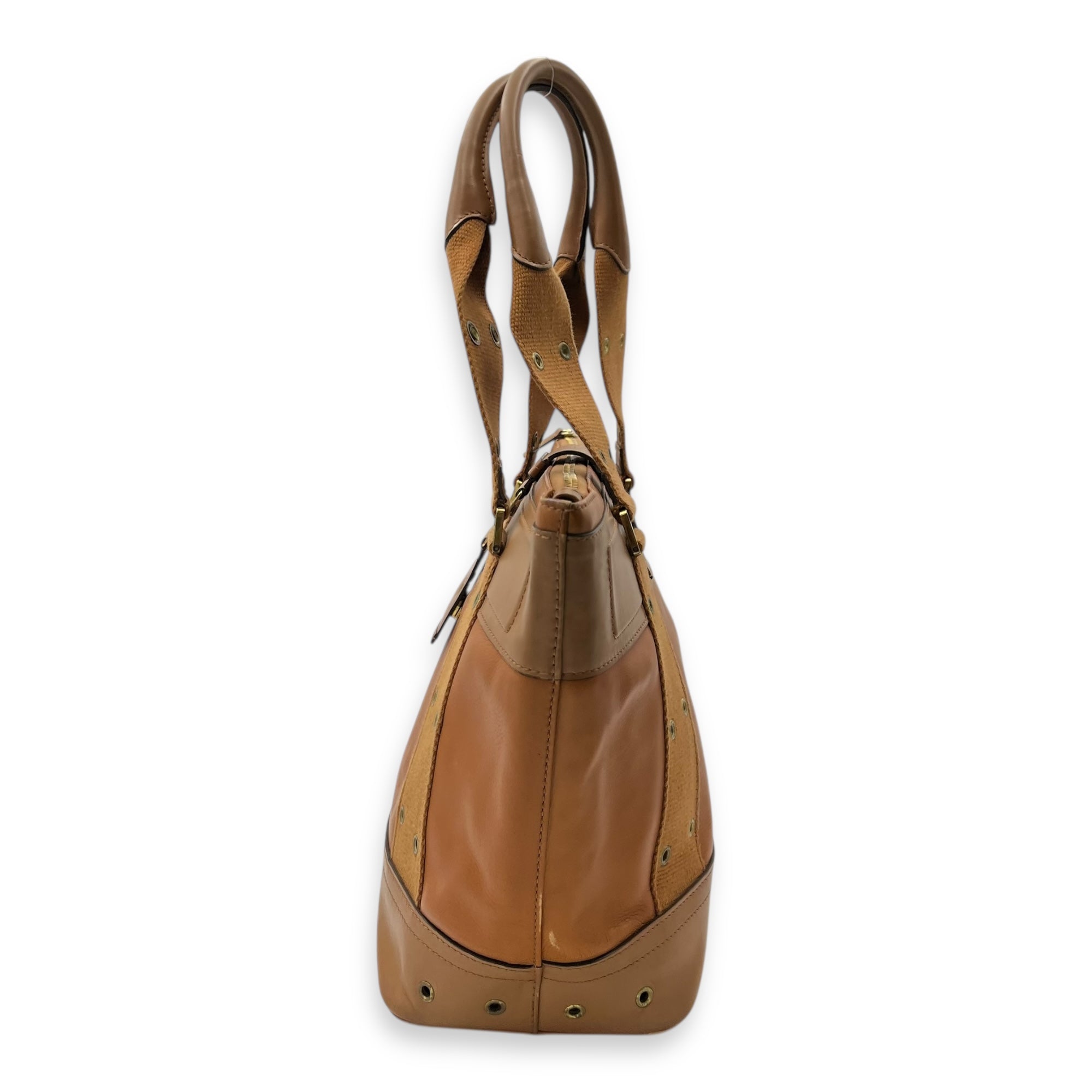 Christian Dior Vintage Card Holder Brown in Calfskin, Gold hardware_3