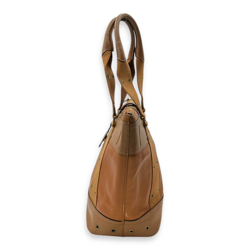 Christian Dior Vintage Card Holder Brown in Calfskin, Gold hardware_3