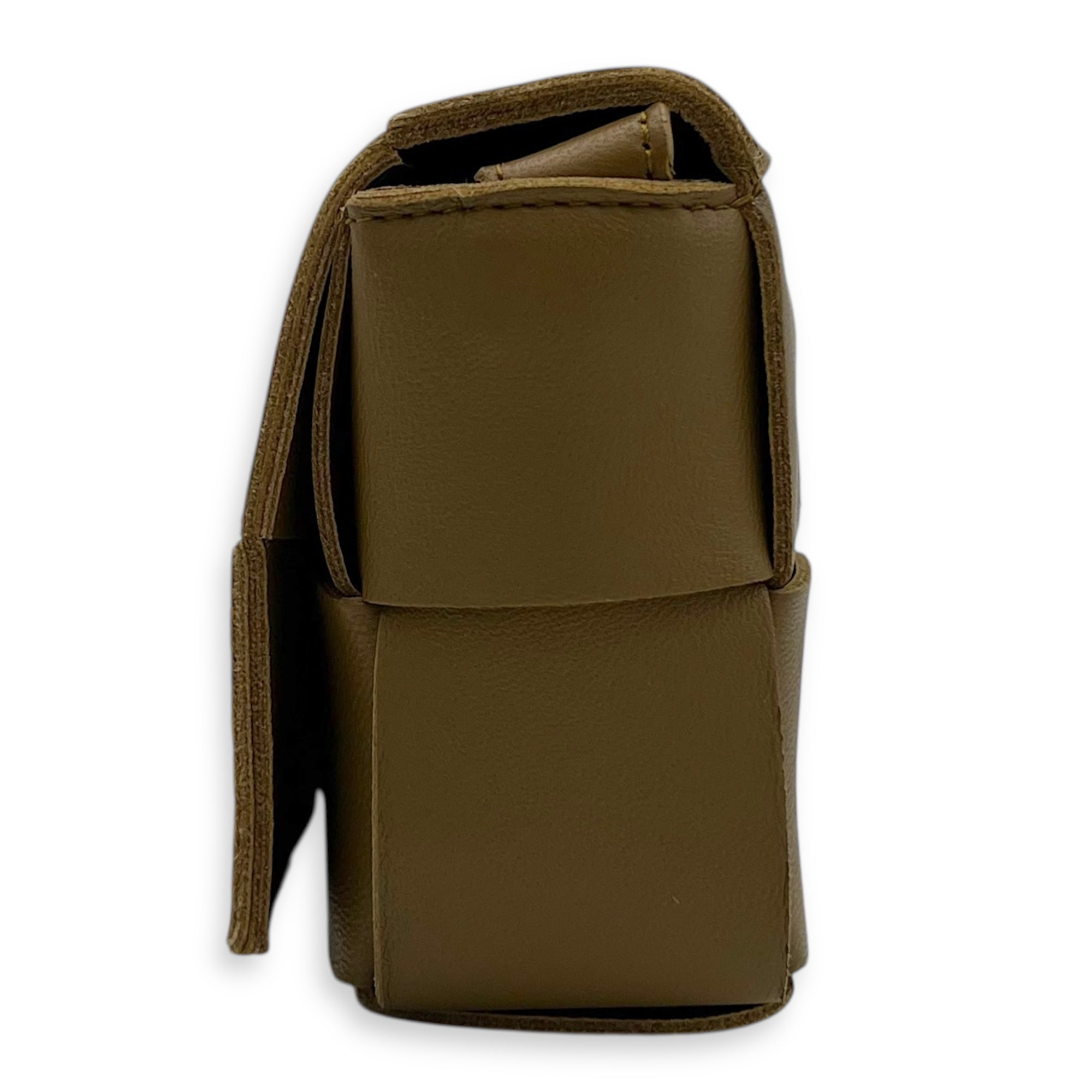 Bottega Veneta Intrecciato Crossbody Bag Mini Brown in Calfskin, Gold hardware_3