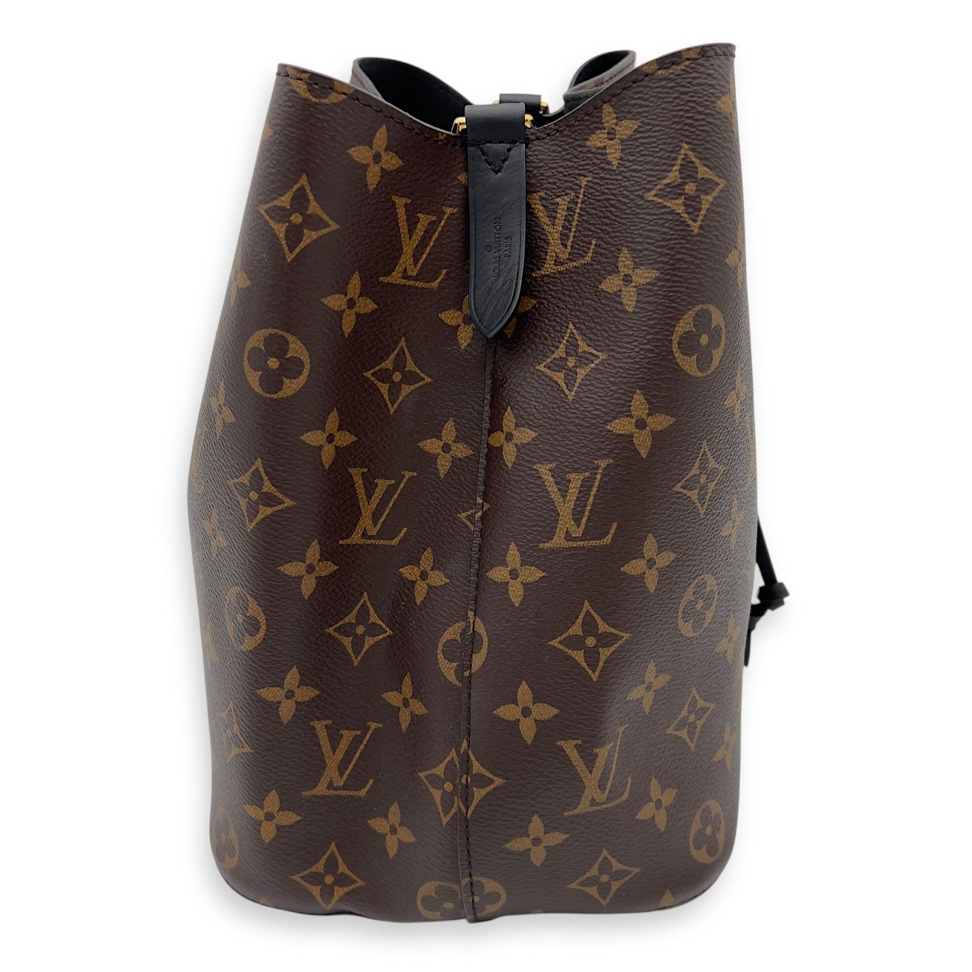 Louis Vuitton NeoNoe Bucket Bag Brown in Monogram Coated Canvas, Gold hardware_6