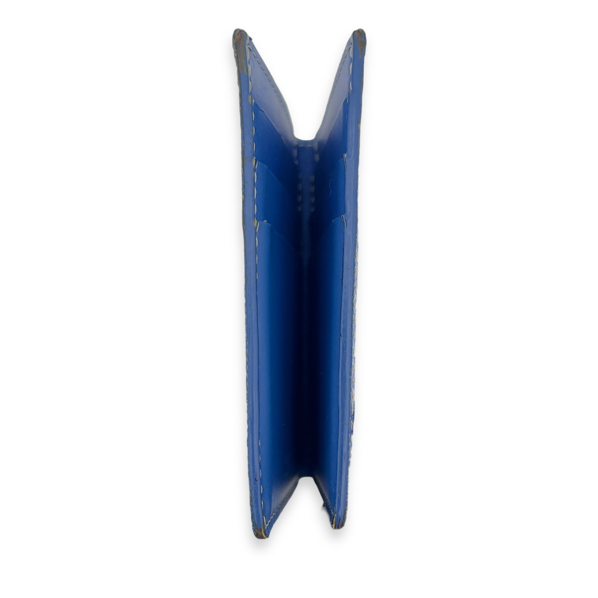 Goyard Saint Pierre Wallet Blue in Coated Canvas_3