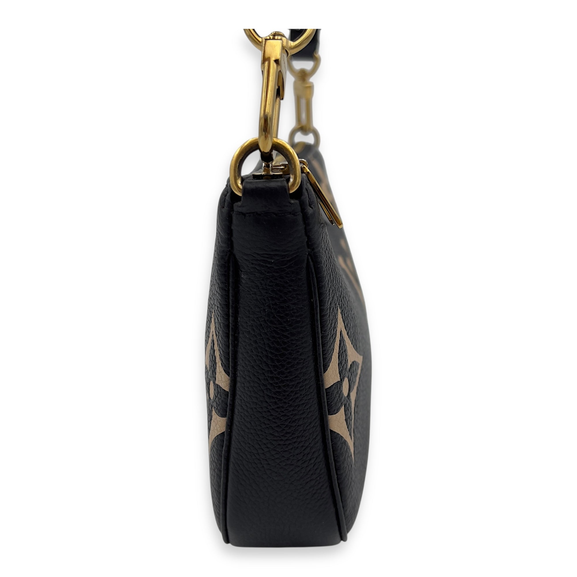 Louis Vuitton Multi-Pochette Accessoires Crossbody Bag Blue in Empreinte Leather, Gold hardware_3
