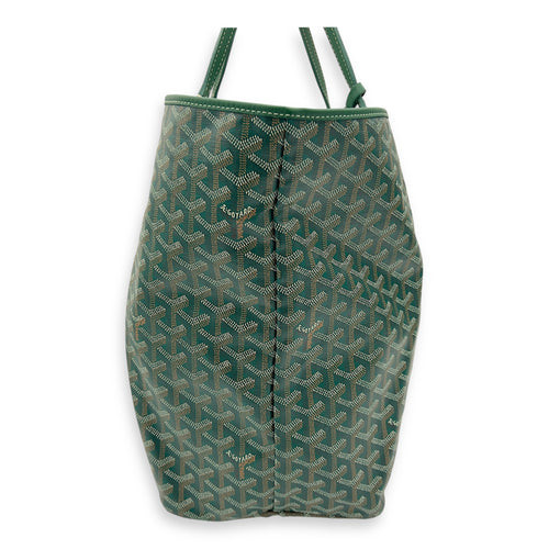 Goyard Saint Louis Tote Bag GM Green in Coated Canvas, Silver hardware_3