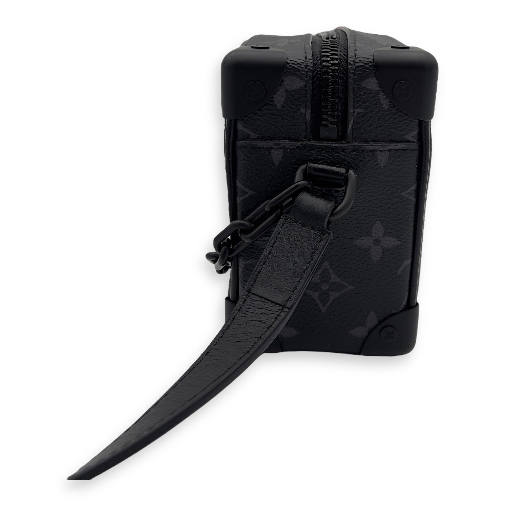 Louis Vuitton Trunk Shoulder Bag Black in Monogram Coated Canvas, Black hardware_5
