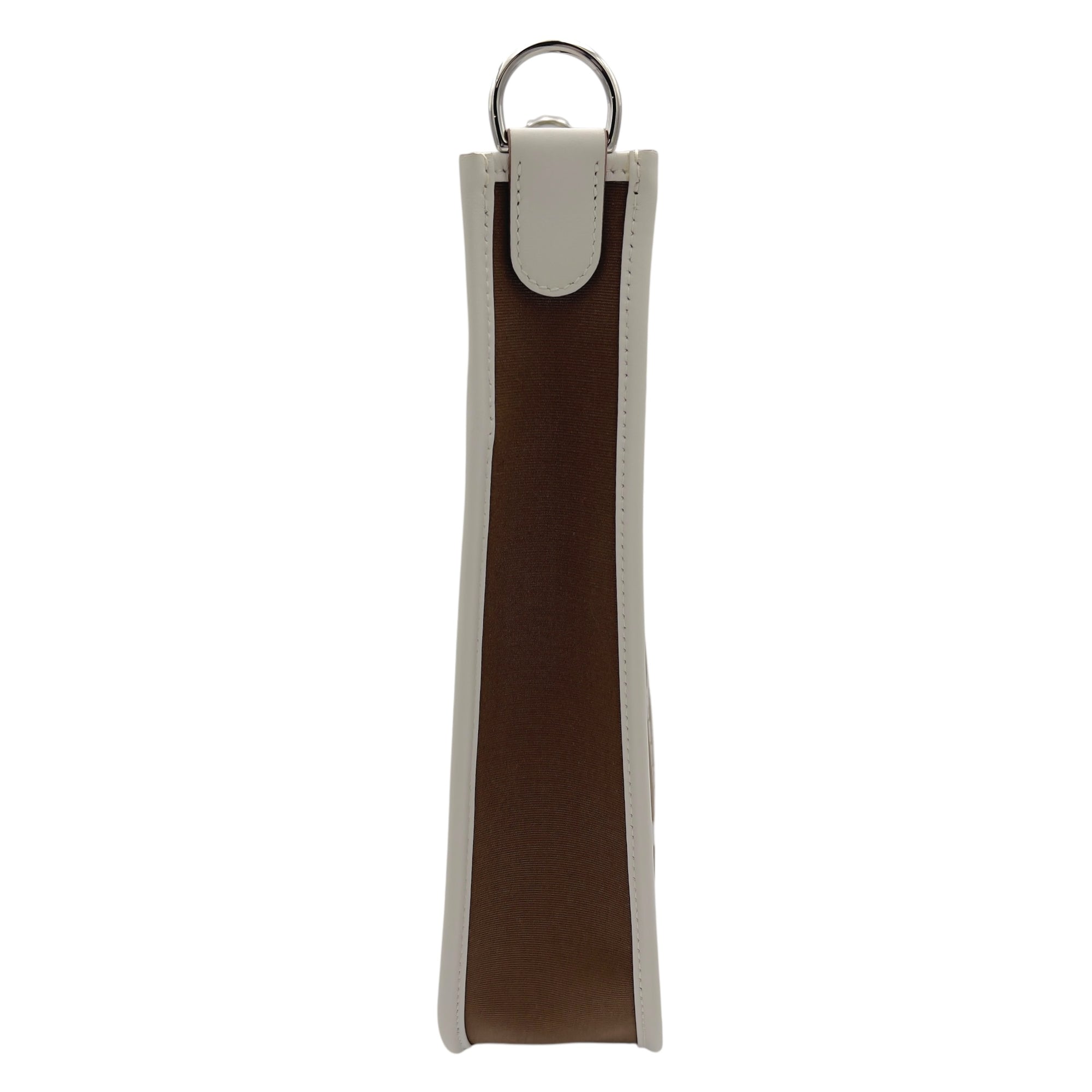 Hermès Evelyne Neo Etoupe-Dune/Gris Pale in Toile Officier Bicolore/Veau Swift, Palladium hardware_5