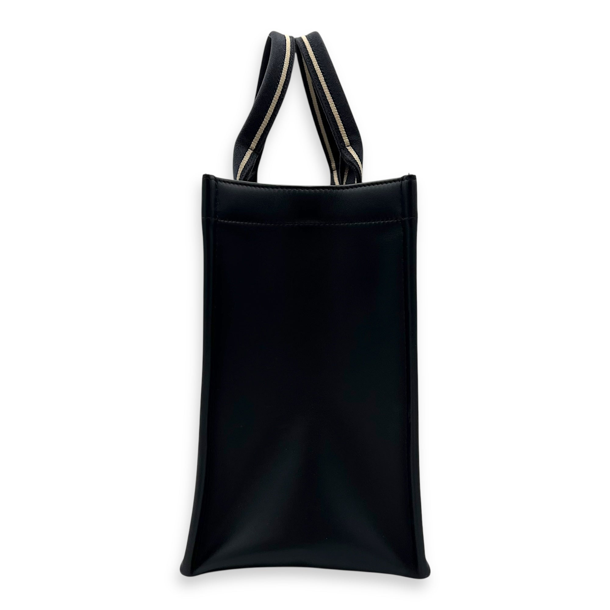 Christian Dior Book Tote Top Handle Bag Medium Blue in Canvas, Gold hardware_3