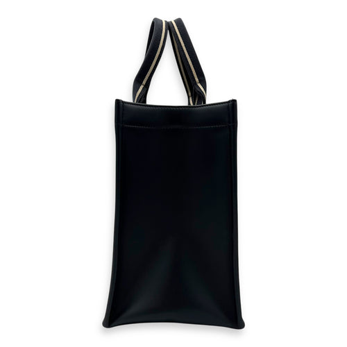 Christian Dior Book Tote Top Handle Bag Medium Blue in Canvas, Gold hardware_3