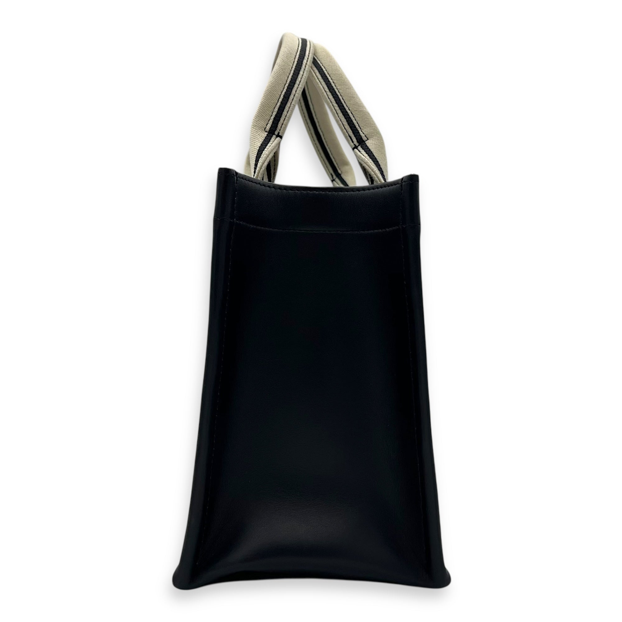 Christian Dior Book Tote Top Handle Bag Small Blue in Canvas, Gold hardware_3