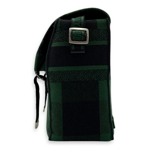 Christian Dior Camp Crossbody Bag Green in Canvas, Silver hardware_3