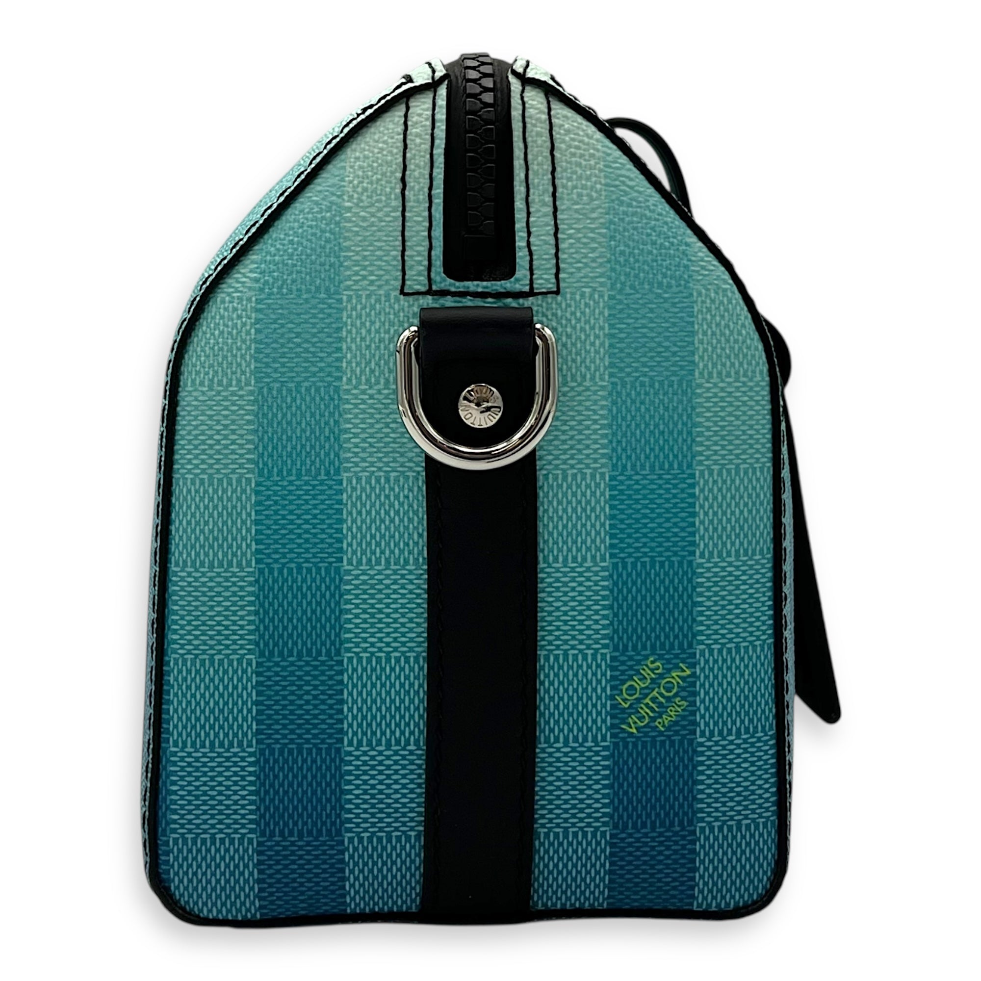 Louis Vuitton City keepall Crossbody Bag Medium Blue in Canvas, Black hardware_3