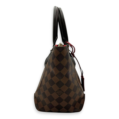 Louis Vuitton Caissa Top Handle Bag Brown in Coated Canvas, Gold hardware_3