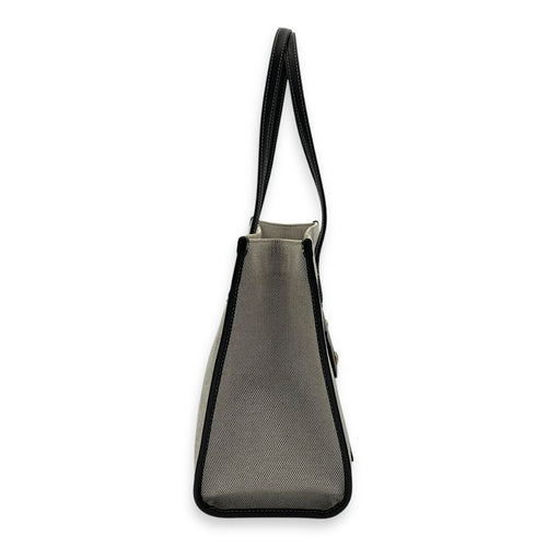 Burberry Freya Tote Bag Black in Canvas, Gold hardware_3