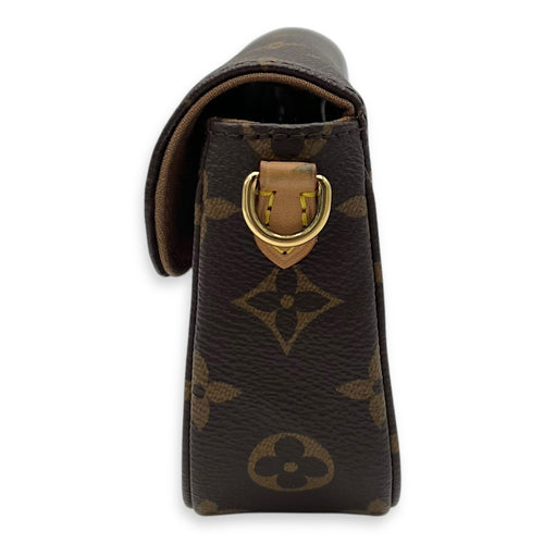 Louis Vuitton Ivy Crossbody Bag Brown in Monogram Coated Canvas, Gold hardware_3