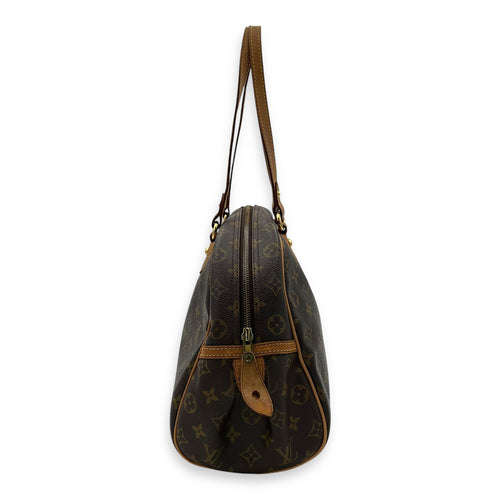 Louis Vuitton Montorgueil Shoulder Bag Brown in Monogram Coated Canvas, Gold hardware_3