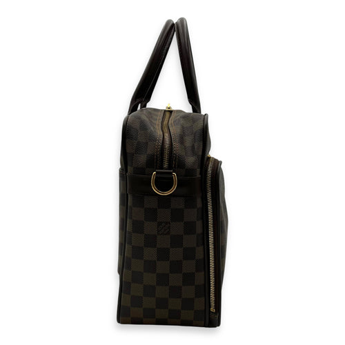 Louis Vuitton ICare Top Handle Bag Brown in Coated Canvas, Gold hardware_3