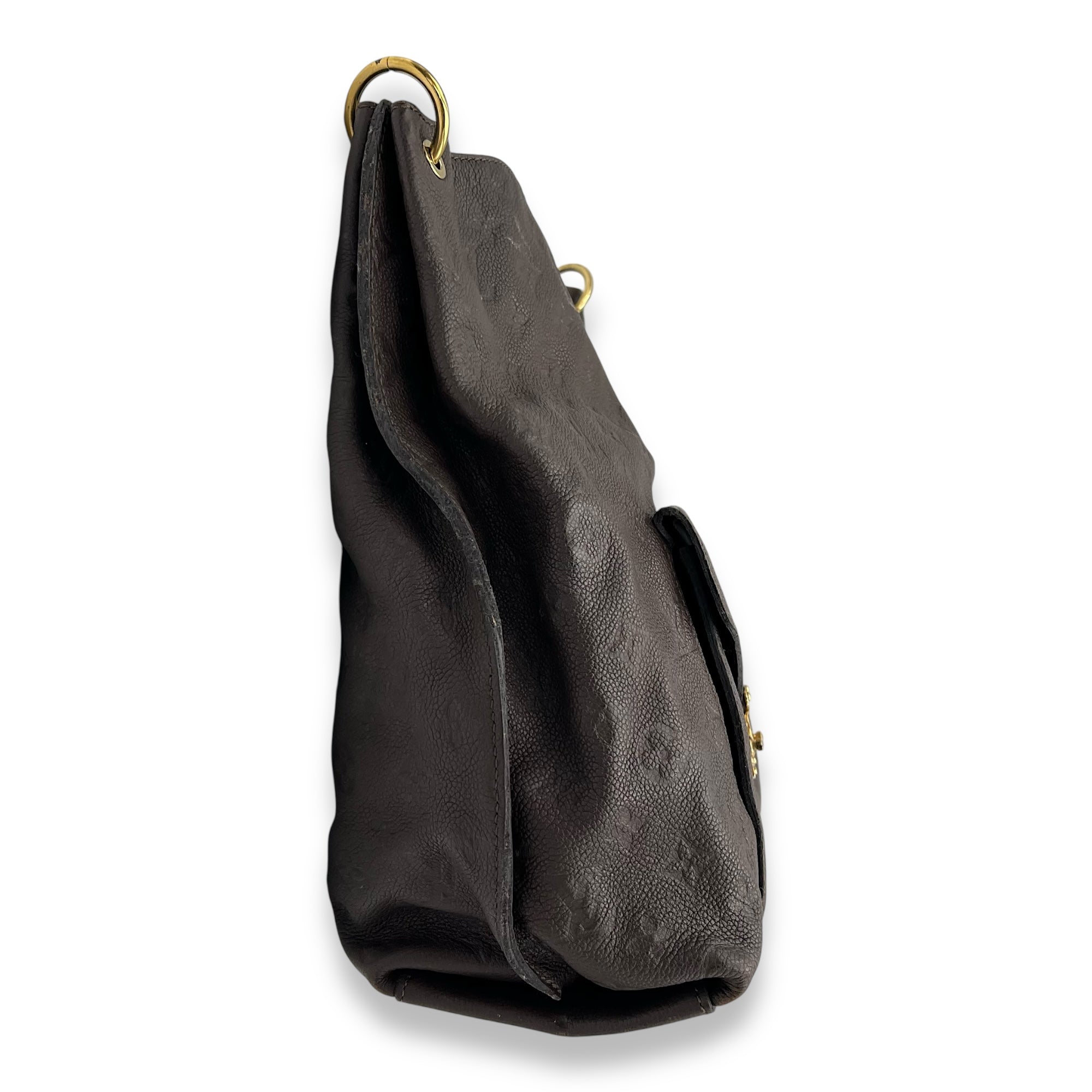 Louis Vuitton Metis Shoulder Bag Hobo Brown in Empreinte Leather, Gold hardware_3