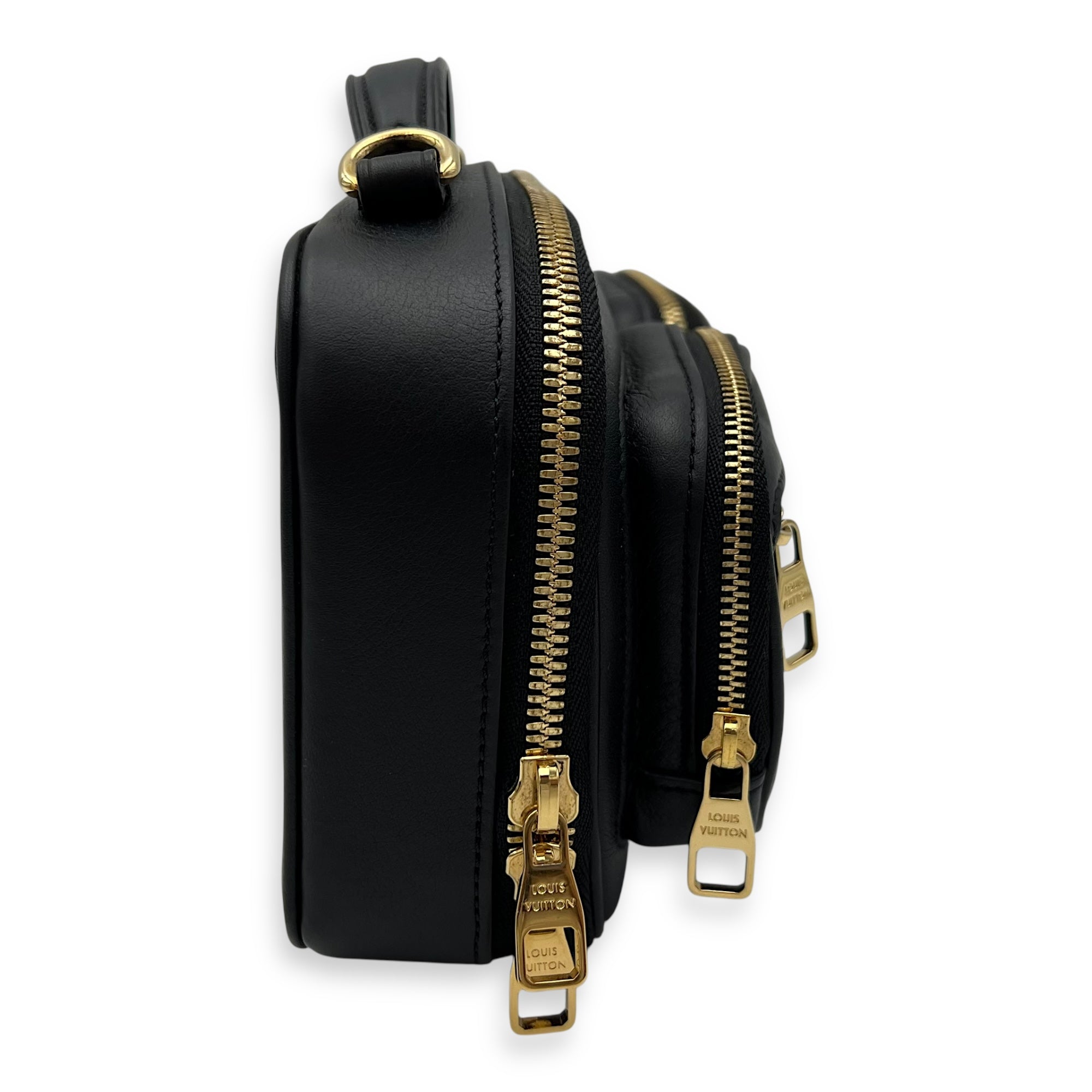 Louis Vuitton Utility Black Crossbody Bag in Monogram Empreinte Leather, Gold hardware_3