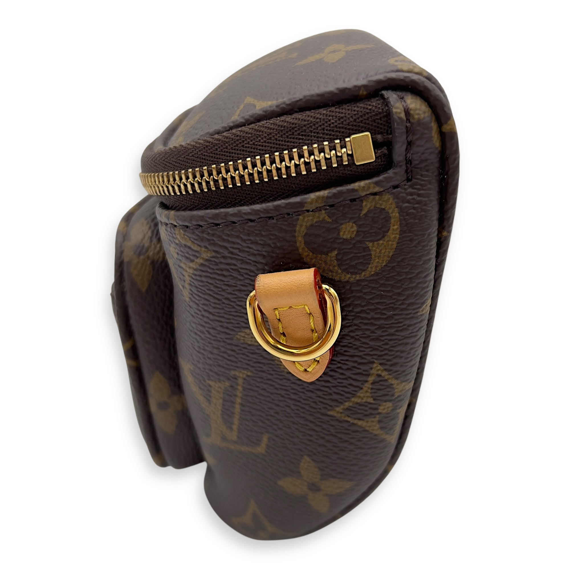 Louis Vuitton BumBag Mini Brown Belt Bag in Coated Canvas, Gold hardware_3