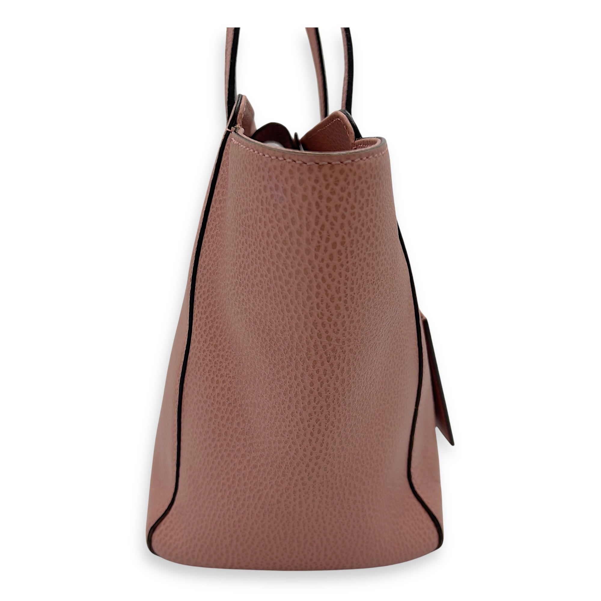 Gucci Swing Pink Shoulder Bag in Calfskin, Gold hardware_5