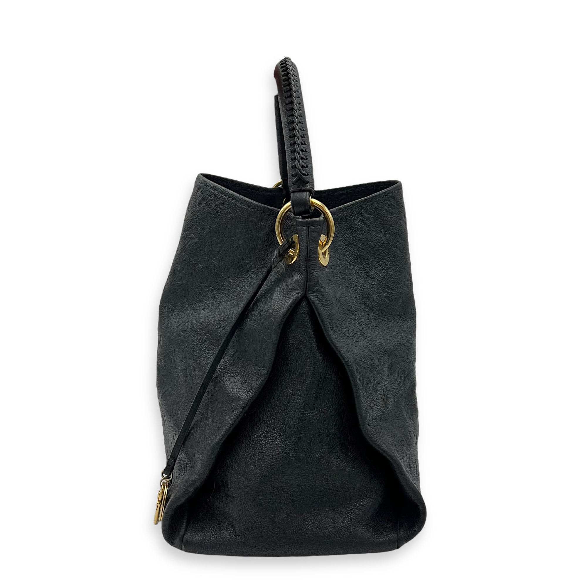 Louis Vuitton Artsy Shoulder Bag Blue in Empreinte Leather, Gold hardware_5