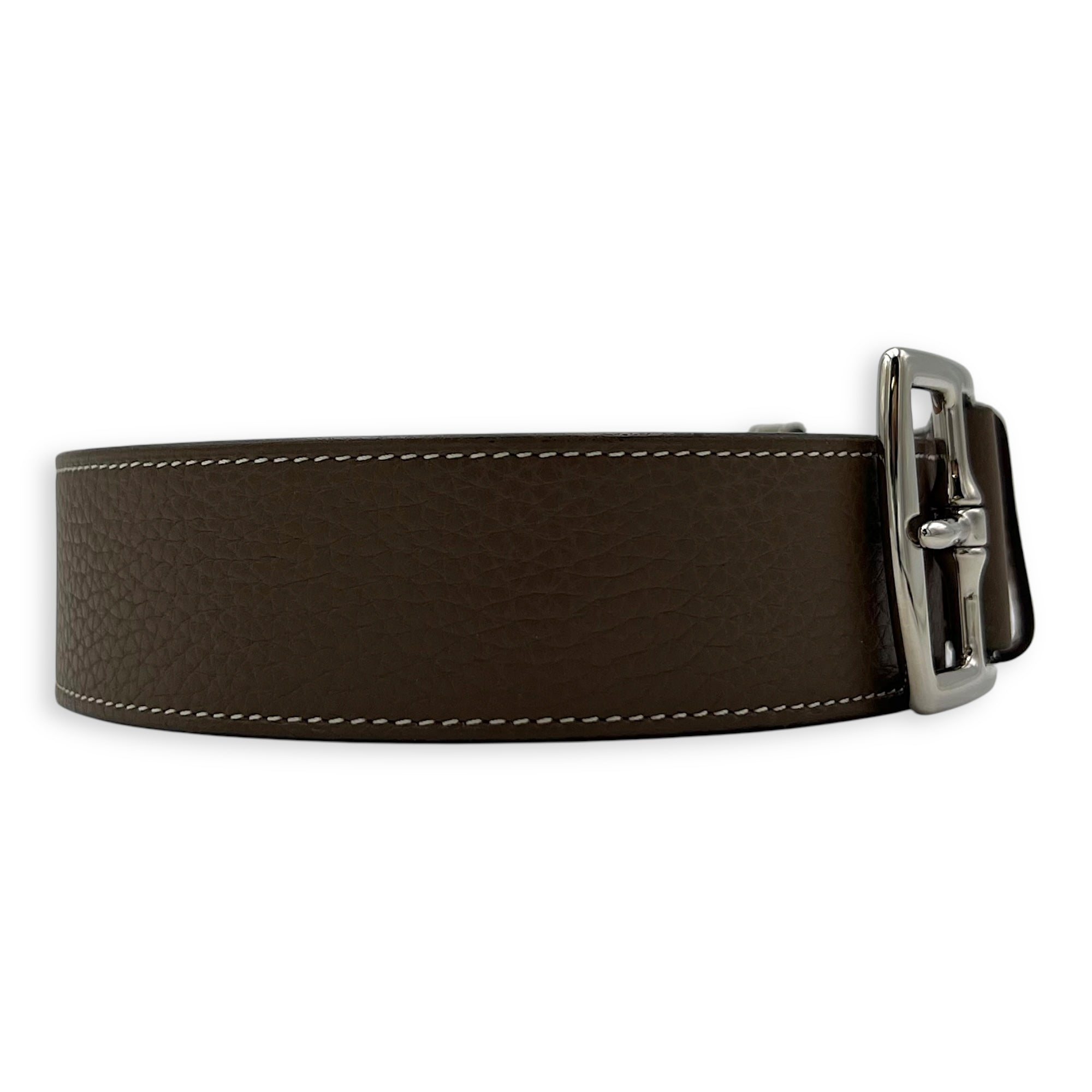 Hermès Etriviere Grey in Calfskin, Palladium hardware_3