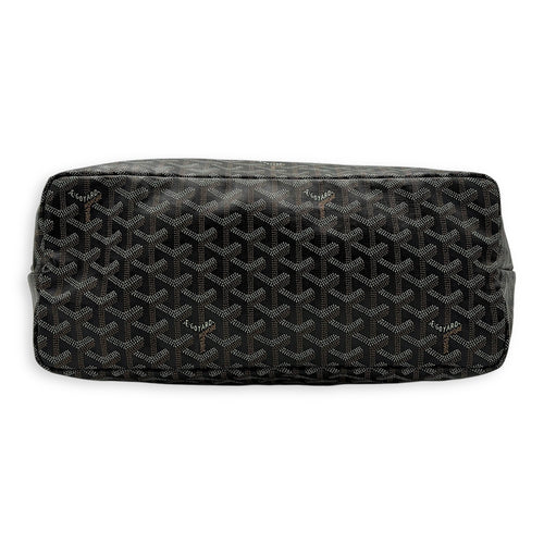 Goyard Saint Louis Tote Bag PM Black in Coated Canvas, Silver hardware_5