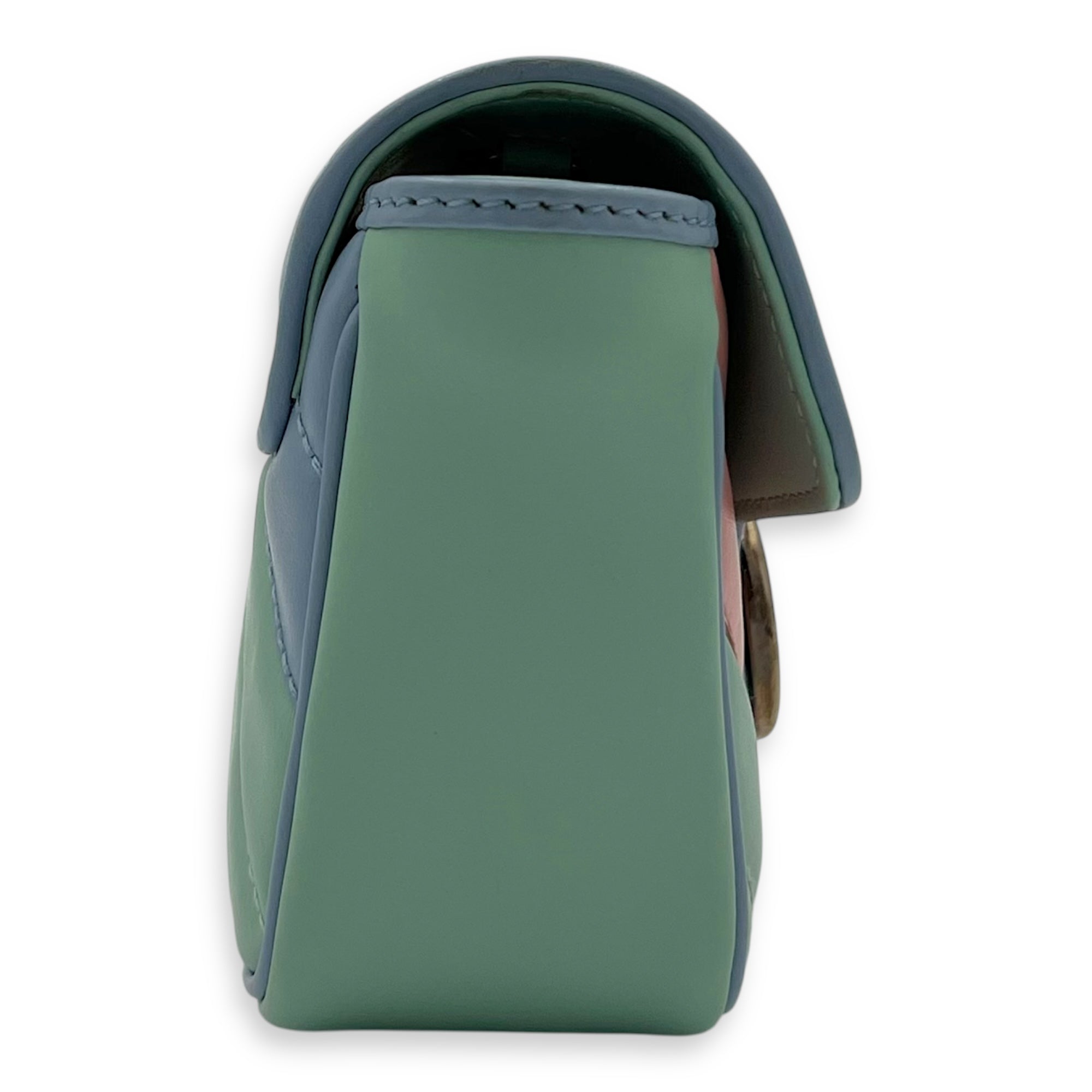 Gucci GG Marmont Crossbody Bag Multi-colour in Calfskin, Silver hardware_3