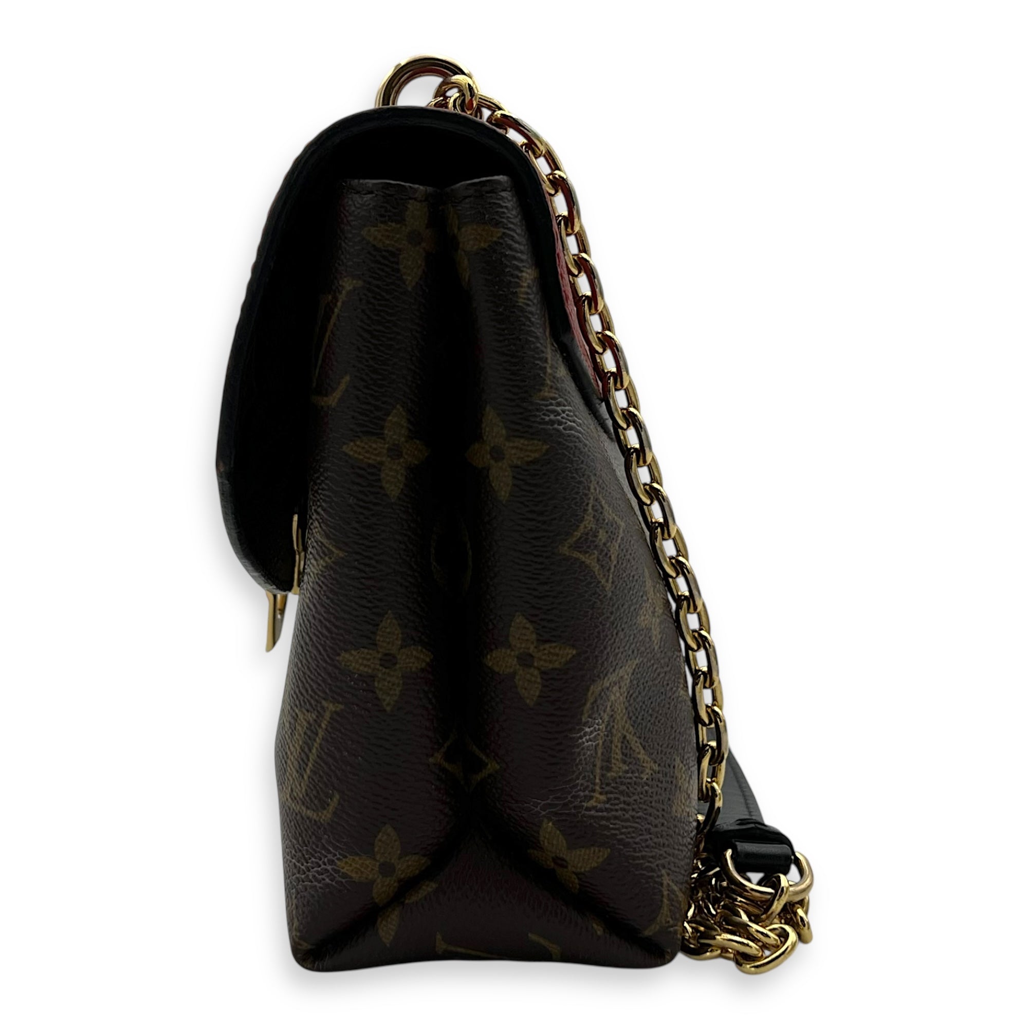 Louis Vuitton Saint Placide Crossbody Bag Brown in Monogram Coated Canvas, Gold hardware_3