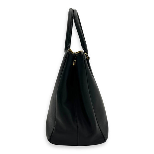 Prada Galleria Top Handle Bag Black in Saffiano Leather, Gold hardware_3