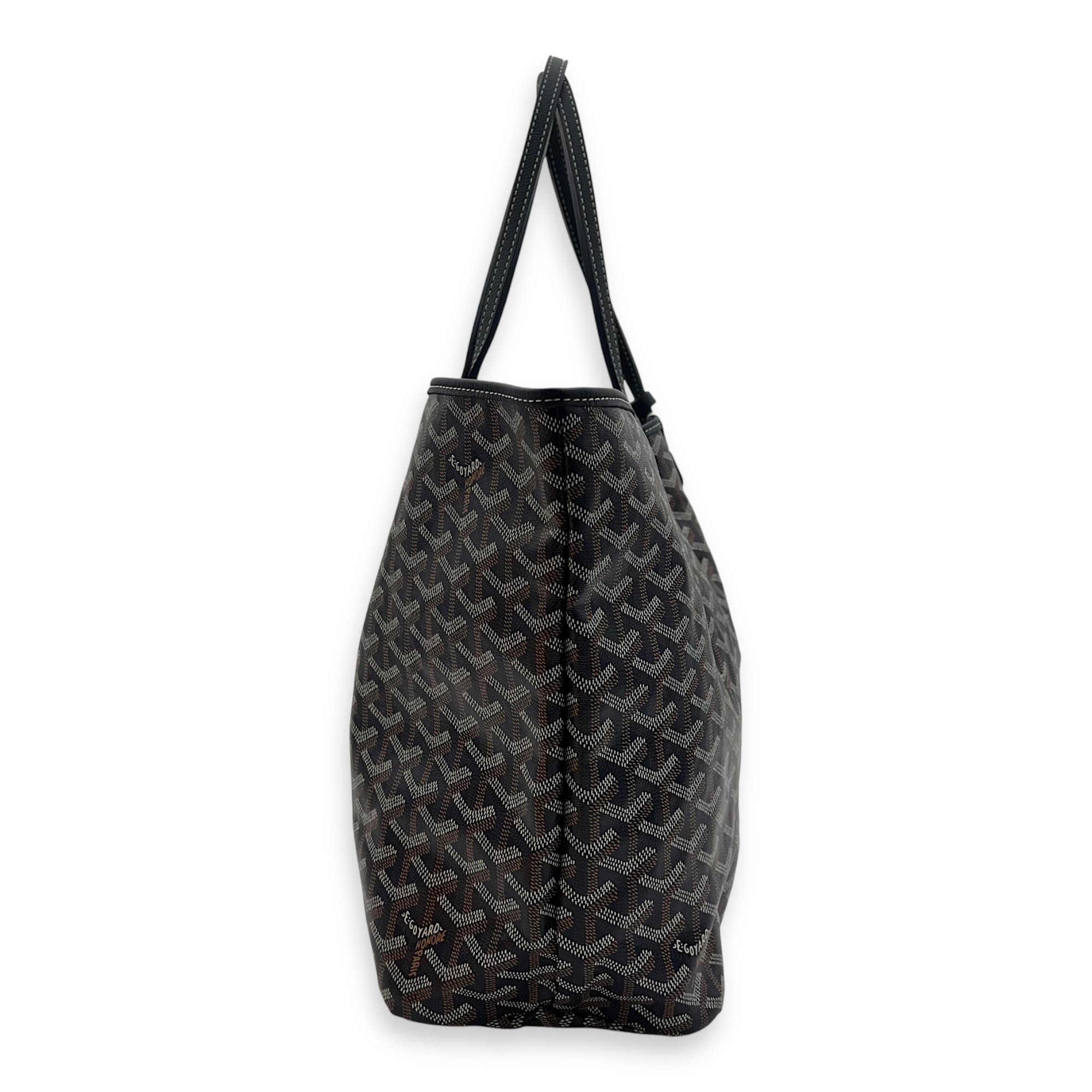 Goyard Saint Louis Tote Bag PM Blue in Coated Canvas, Silver hardware_3