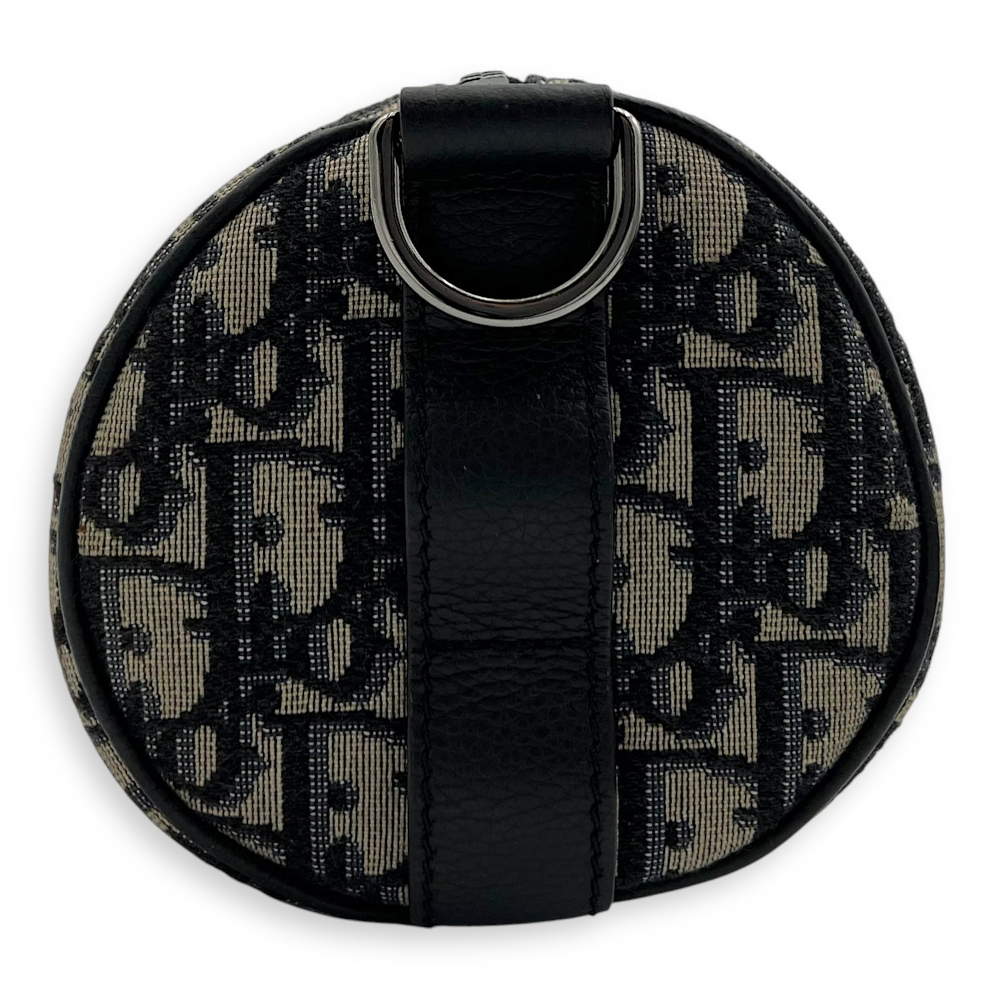Christian Dior Roller Crossbody Bag Blue in Jacquard, Silver hardware_3