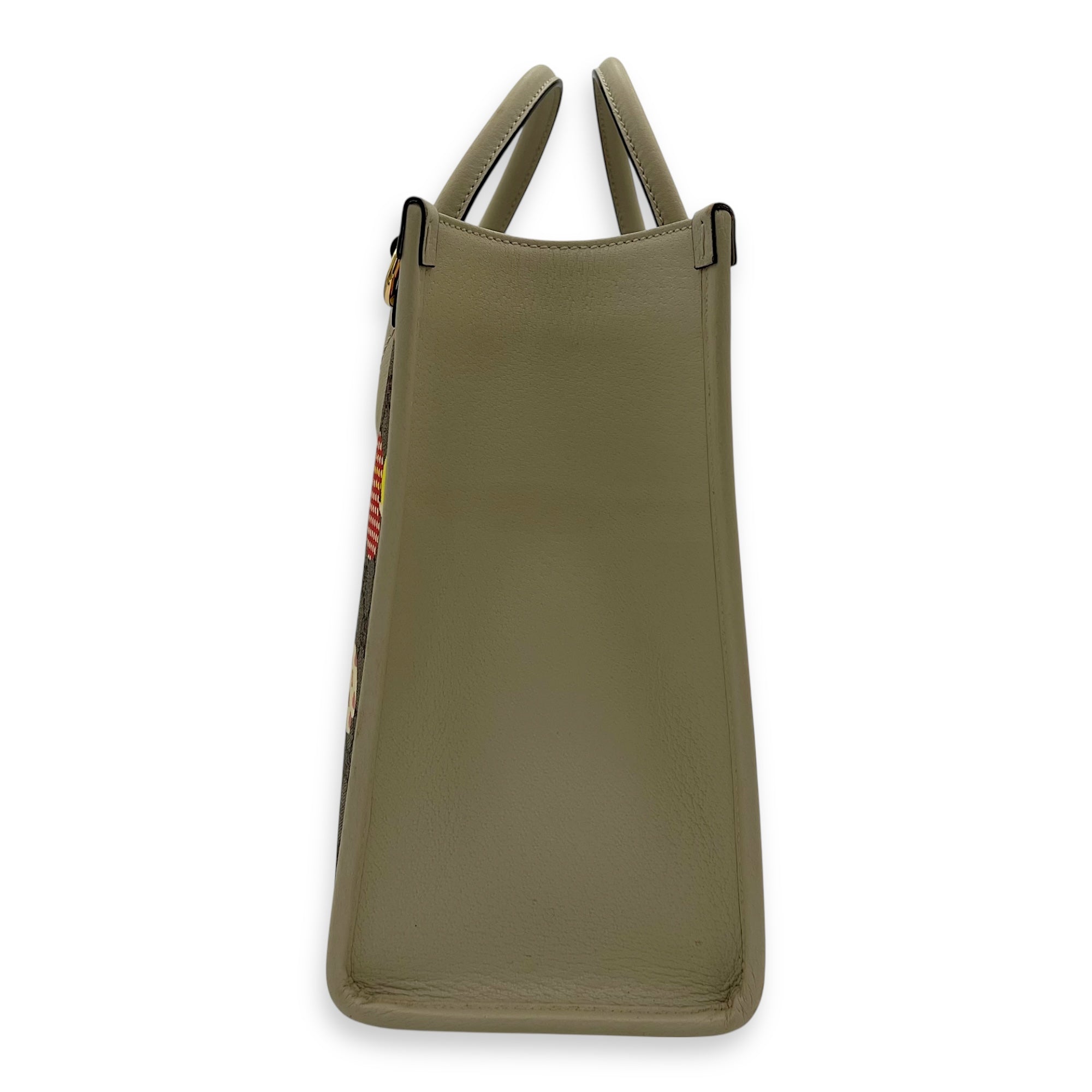 Gucci GG Supreme Tote Bag Brown in Coated Canvas, Gold hardware_3