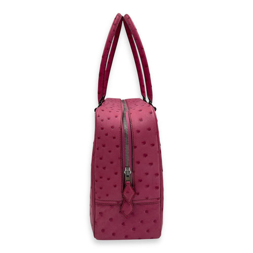 Hermès Plume Pink in Ostrich, Gold hardware_3