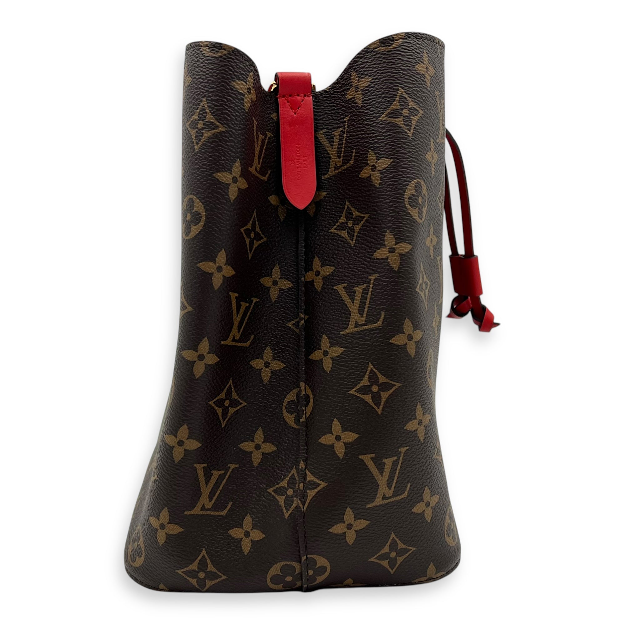 Louis Vuitton NeoNoe Bucket Bag Brown in Monogram Coated Canvas, Gold hardware_3