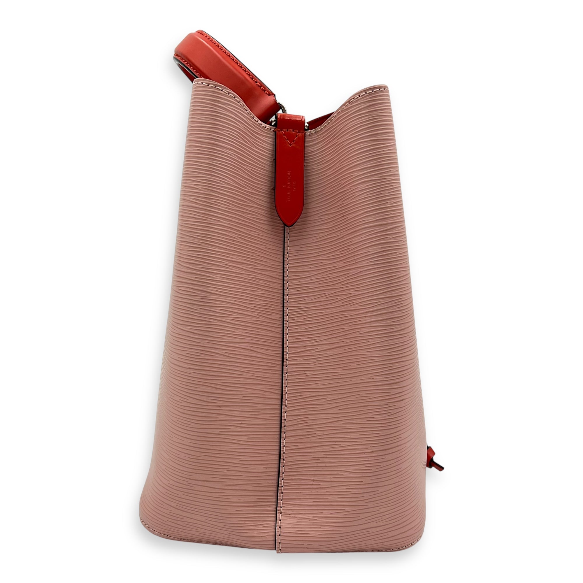 Louis Vuitton NeoNoe Bucket Bag Pink in Epi Leather, Silver hardware_3