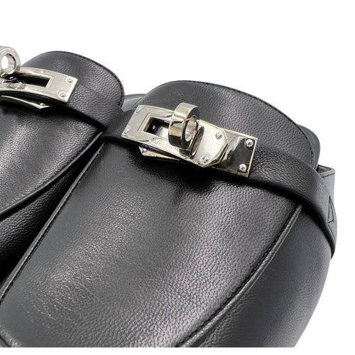 Hermès Oz Mule 36 Black Shoes in, Palladium hardware_3