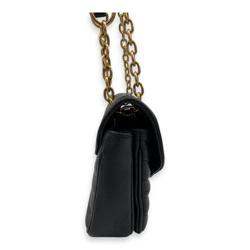 Louis Vuitton New Wave Crossbody Bag PM Black in Calfskin, Gold hardware_7