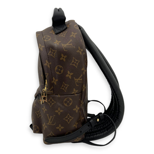 Louis Vuitton Palm Springs PM Brown Backpack in Monogram Coated Canvas, Gold hardware_10
