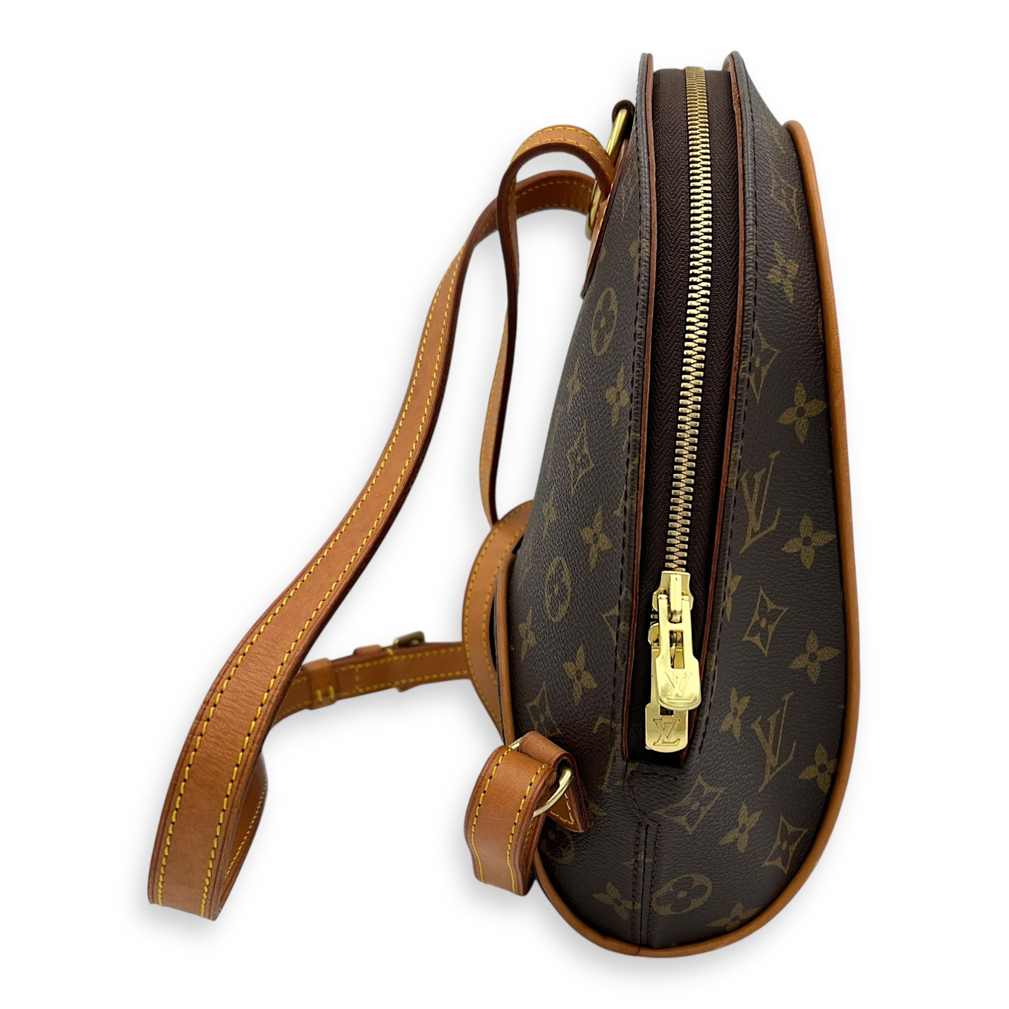 Louis Vuitton Ellipse Backpack Brown in Monogram Coated Canvas, Gold hardware_3
