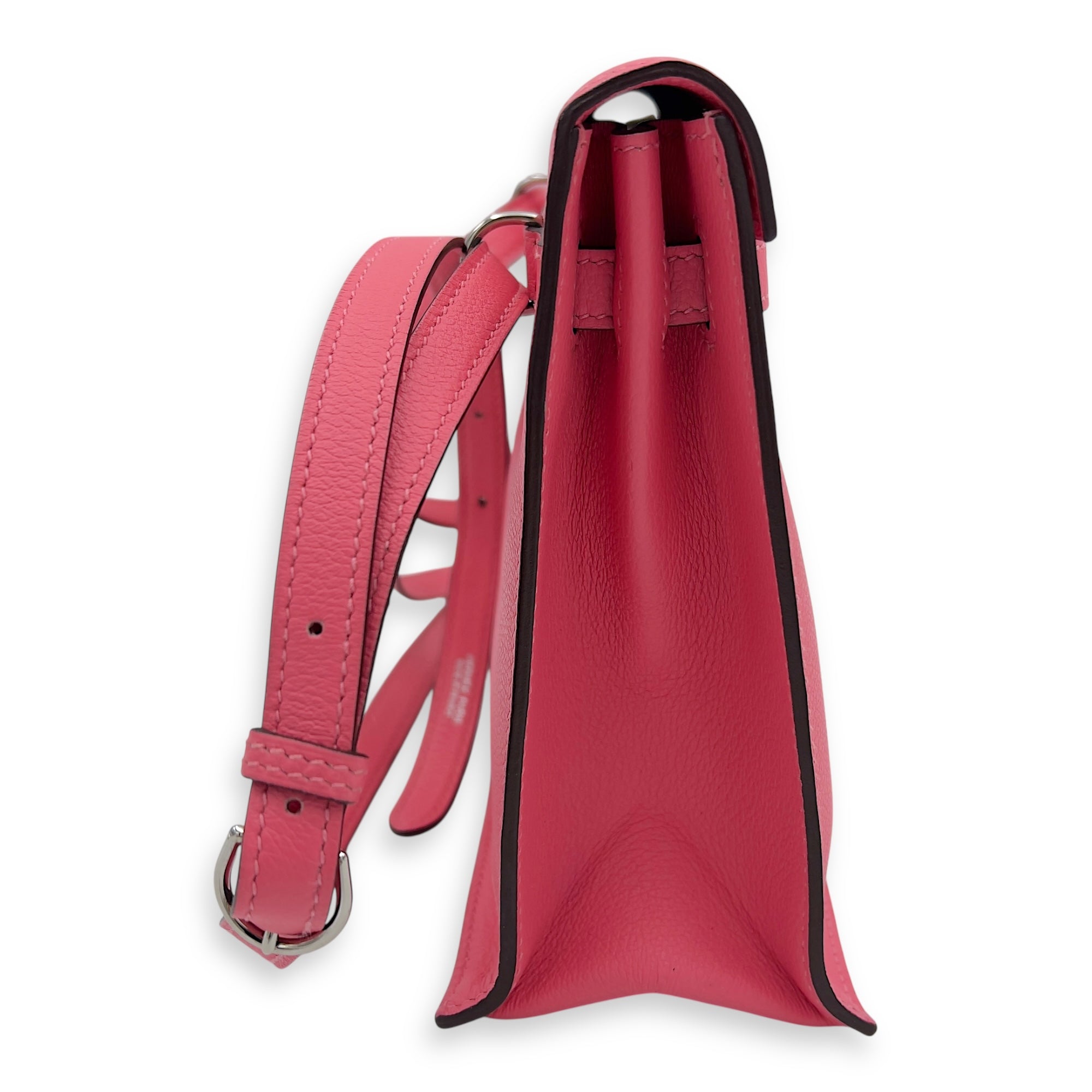 Hermès Kelly Danse Rose Azelea in Swift, Palladium hardware_3