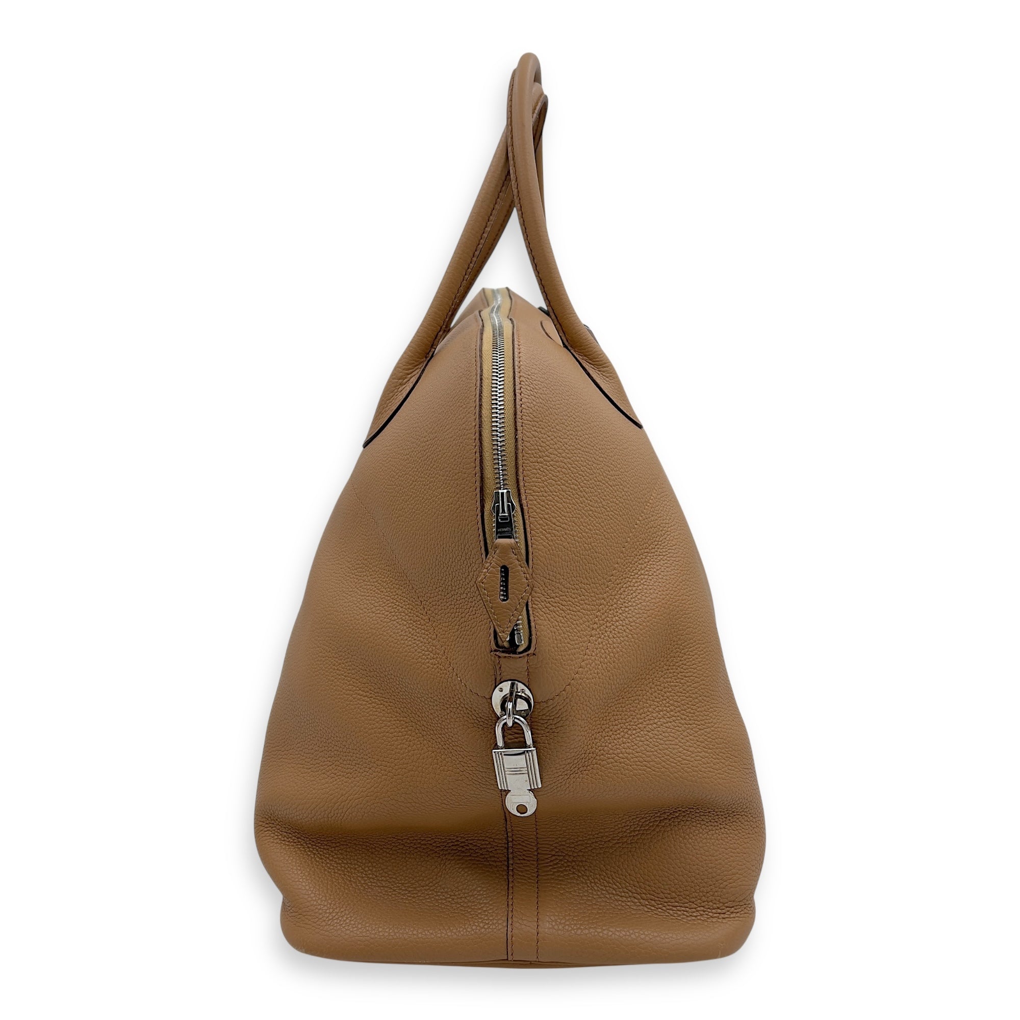 Hermès Bolide Beige in Clemence, Palladium hardware_5