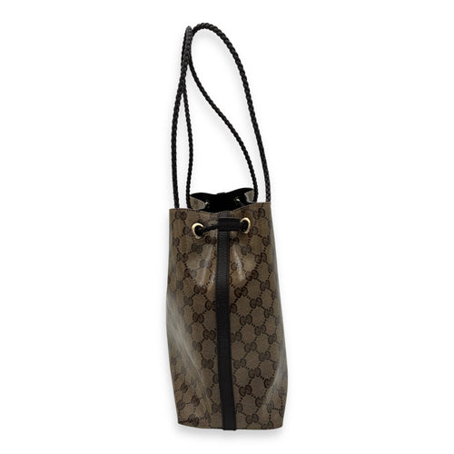 Gucci GG Tote Bag Brown in Coated Canvas, Gold hardware_4