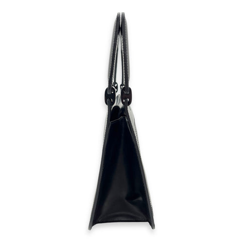 Loewe Vintage Top Handle Bag Black in Calfskin, Silver hardware_10