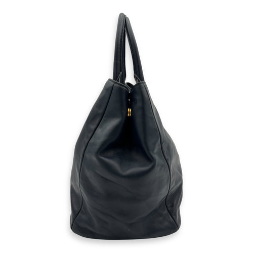Prada 2 way bag Top Handle Bag Blue in Calfskin, Gold hardware_9