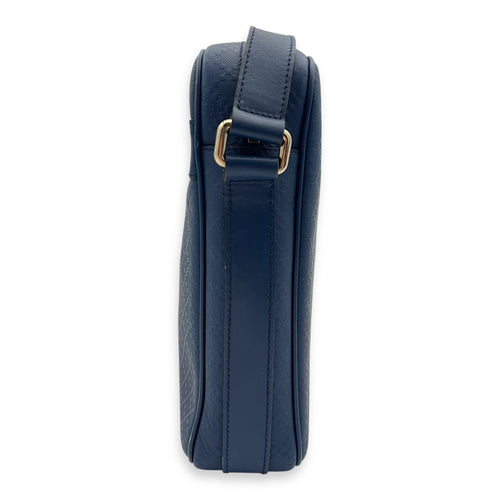 Gucci diamante Messenger Blue in Calfskin, Silver hardware_13