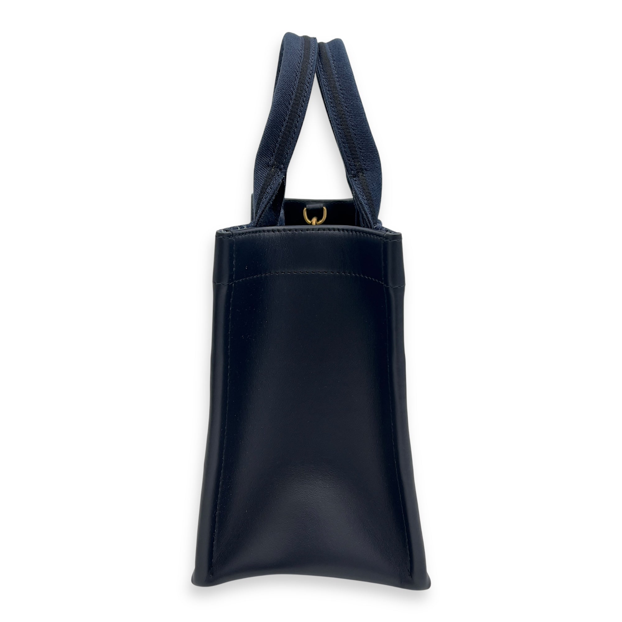 Dior Book Tote Small Blue Top Handle Bag in Denim_5