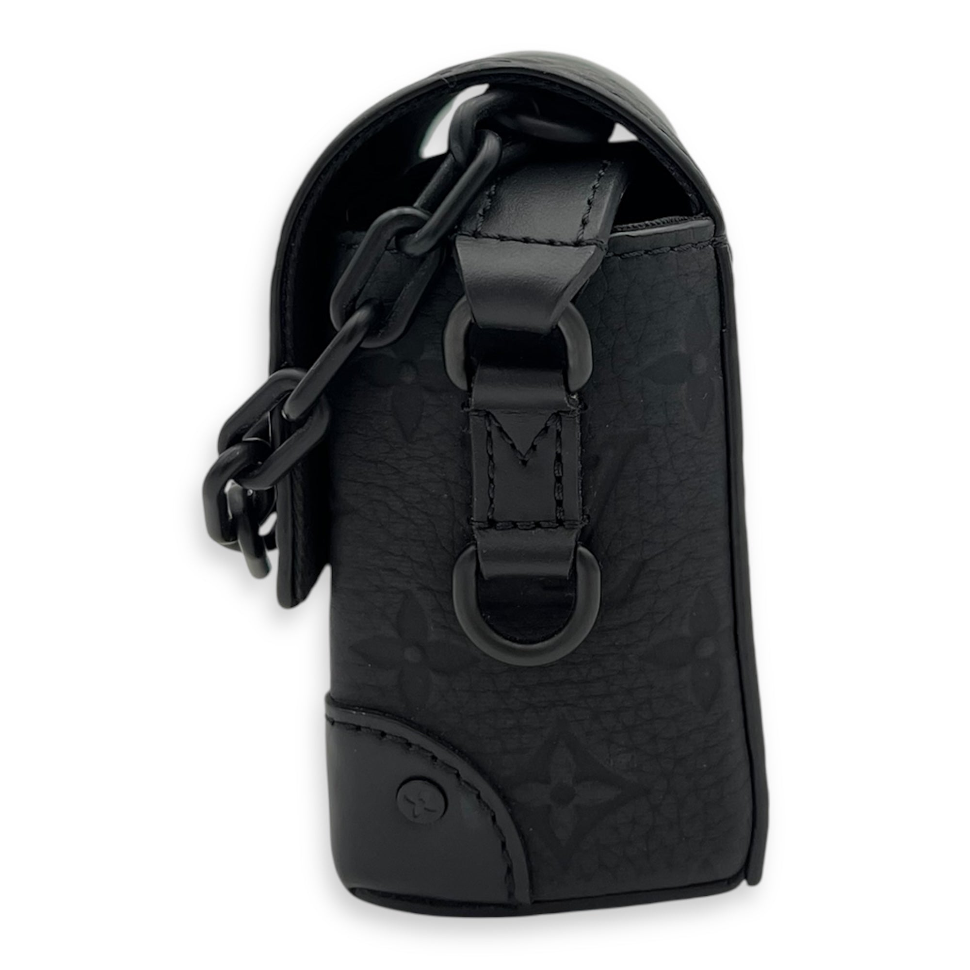 Louis Vuitton Steamer Black Shoulder Bag in Empreinte Leather, Black hardware_10
