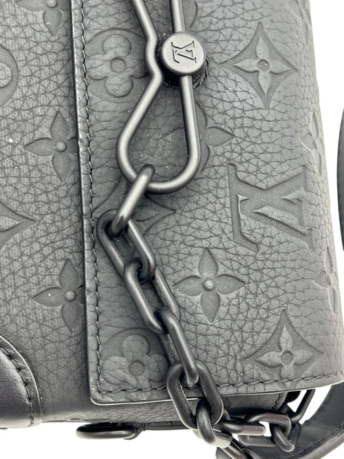 Louis Vuitton Steamer Black Shoulder Bag in Empreinte Leather, Black hardware_3