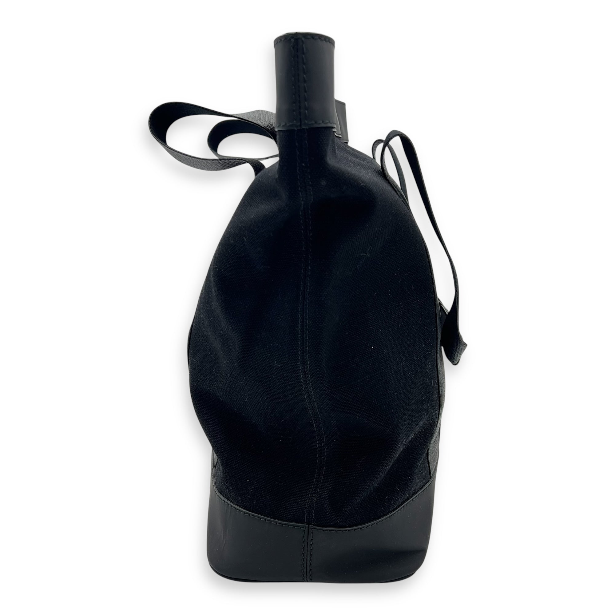 Balenciaga Logo Tote Bag Black in Canvas_3